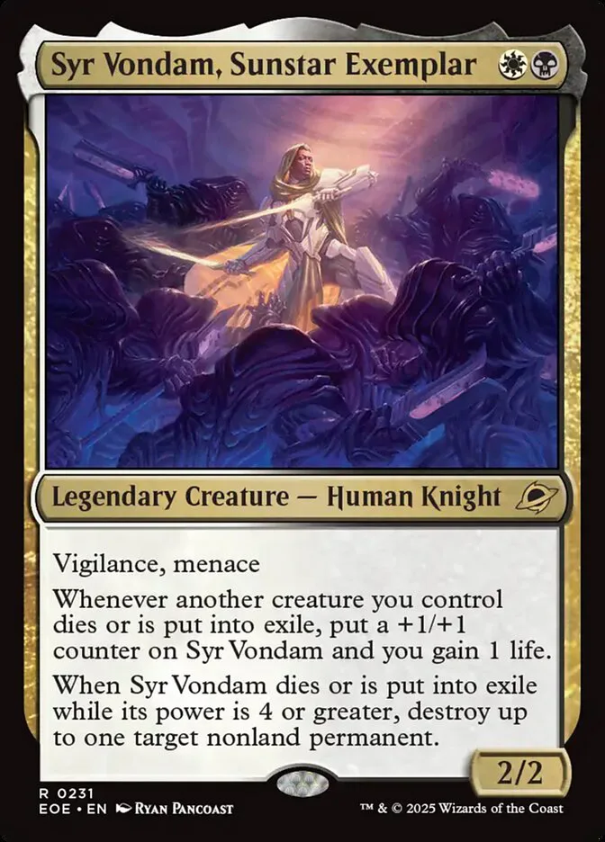 Syr Vondam, Sunstar Exemplar image 1