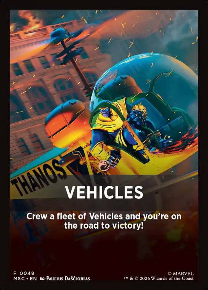 Vehicles â€” Marvel Super Heroes Jumpstart Front Cards
