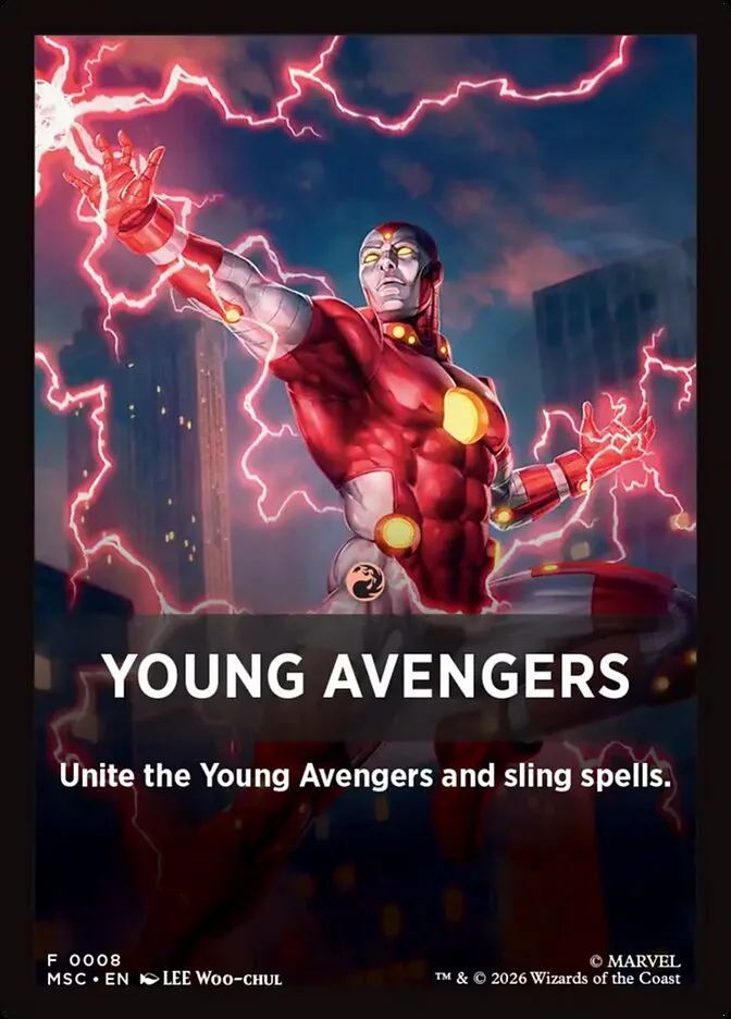 Young Avengers â€” Marvel Super Heroes Jumpstart Front Cards