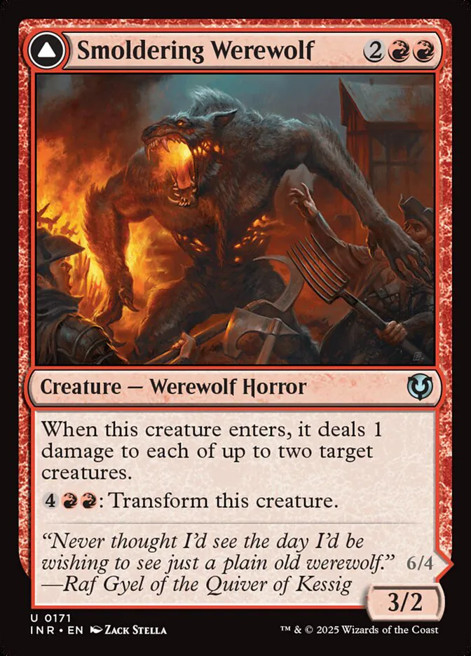 Smoldering Werewolf // Erupting Dreadwolf image 2