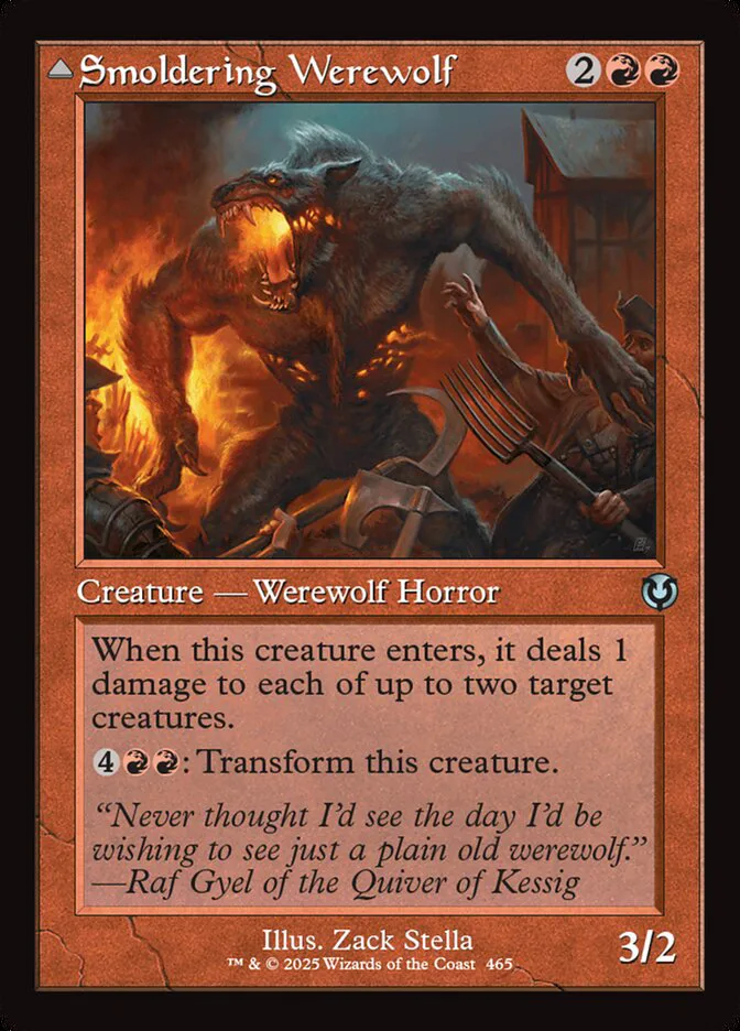 Smoldering Werewolf // Erupting Dreadwolf image 3