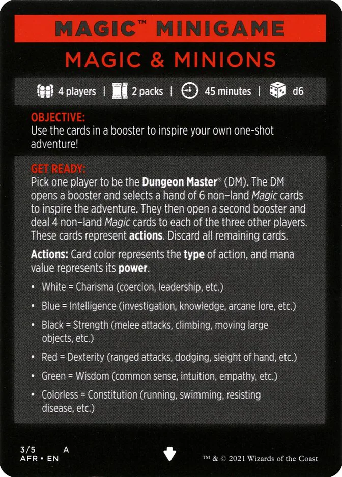 Magic and Minions // Magic and Minions (cont'd)