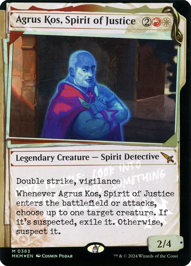 Agrus Kos, Spirit of Justice