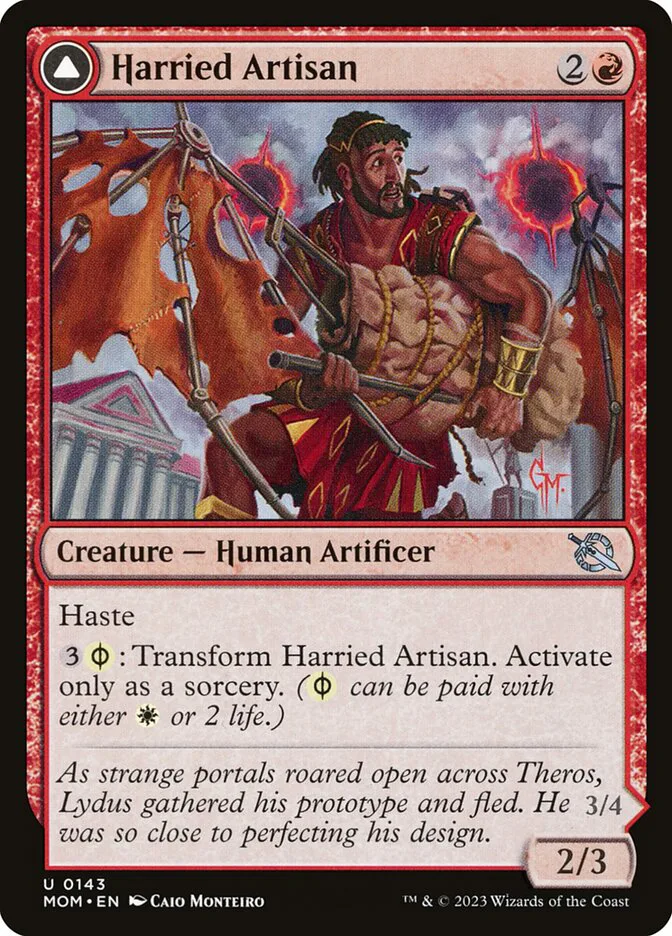 Harried Artisan // Phyrexian Skyflayer image 1