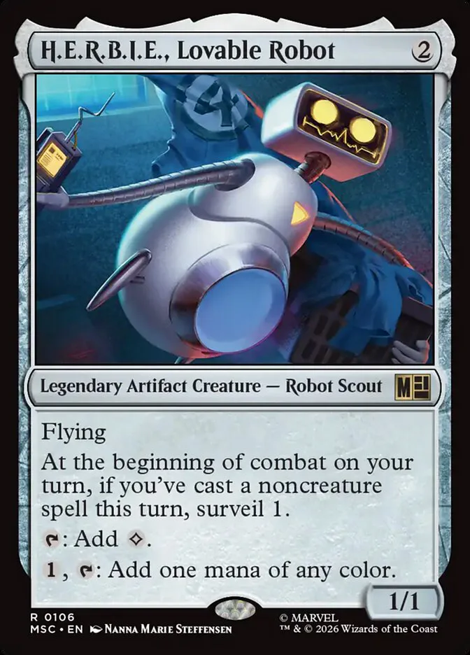 H.E.R.B.I.E., Lovable Robot â€” Marvel Super Heroes Commander