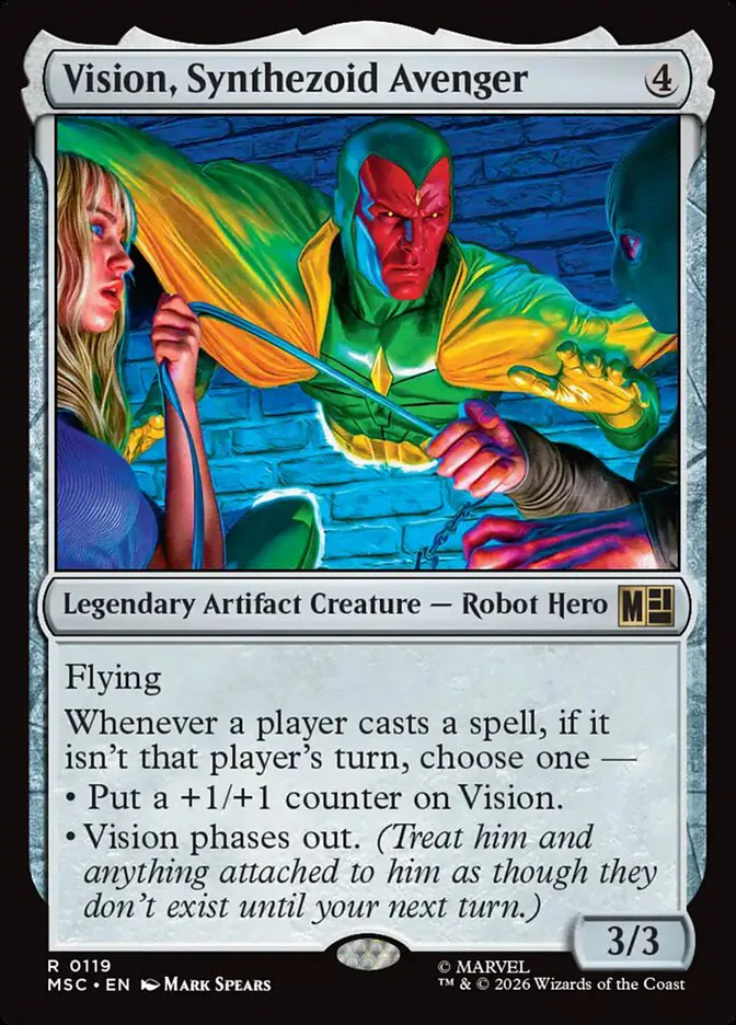 Vision, Synthezoid Avenger â€” Marvel Super Heroes Commander