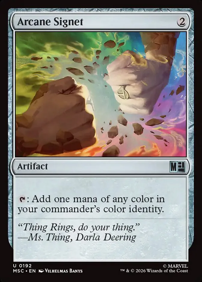 Arcane Signet â€” Marvel Super Heroes Commander