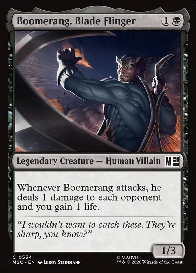 Boomerang, Blade Flinger â€” Marvel Super Heroes Commander