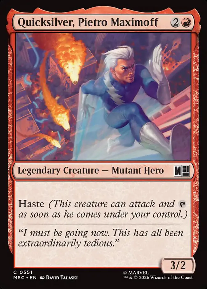 Quicksilver, Pietro Maximoff â€” Marvel Super Heroes Commander