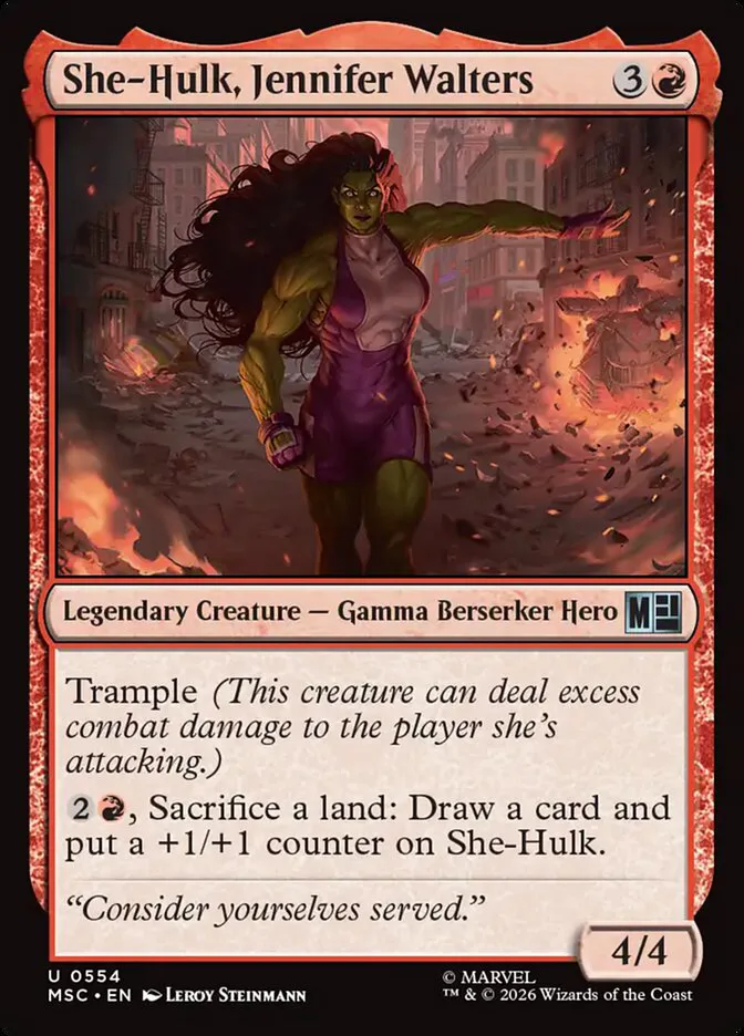 She-Hulk, Jennifer Walters â€” Marvel Super Heroes Commander