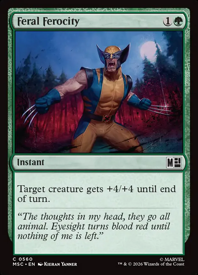 Feral Ferocity â€” Marvel Super Heroes Commander