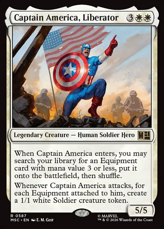 Captain America, Liberator â€” Marvel Super Heroes Commander
