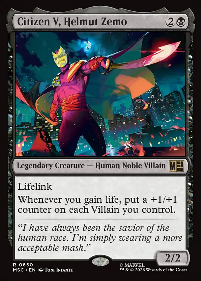Citizen V, Helmut Zemo â€” Marvel Super Heroes Commander