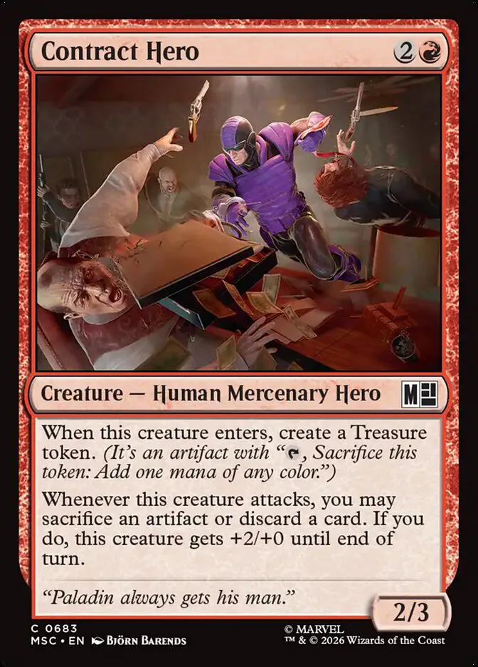 Contract Hero â€” Marvel Super Heroes Commander