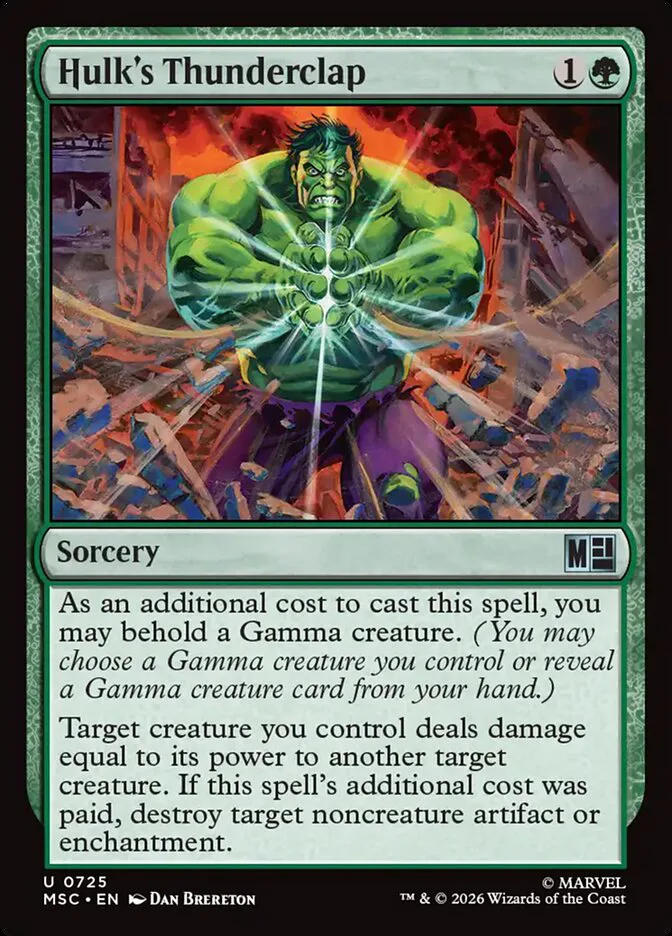 Hulk's Thunderclap â€” Marvel Super Heroes Commander