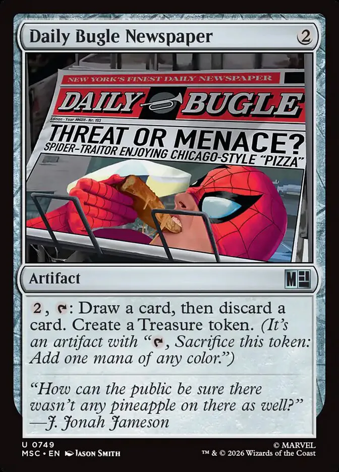 Daily Bugle Newspaper â€” Marvel Super Heroes Commander
