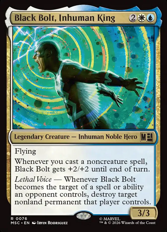 Black Bolt, Inhuman King â€” Marvel Super Heroes Commander