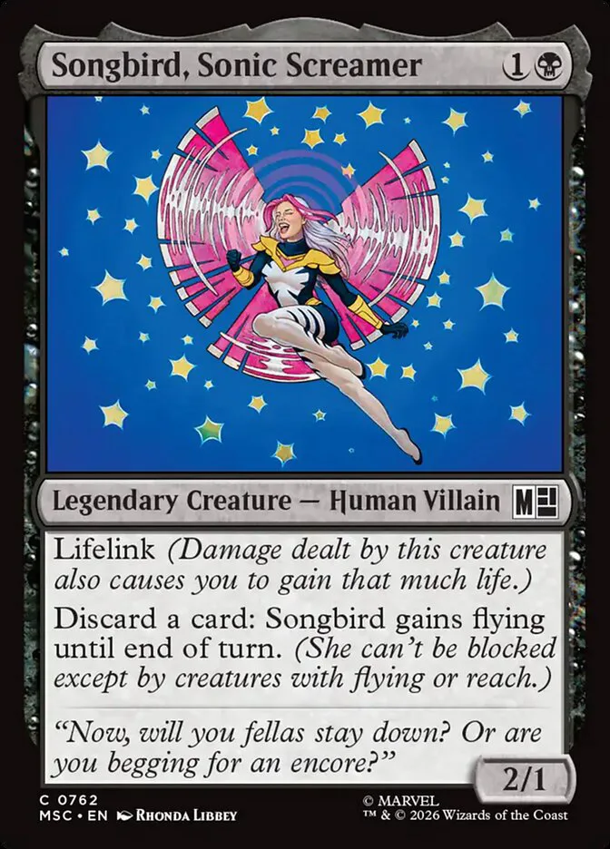 Songbird, Sonic Screamer image 1
