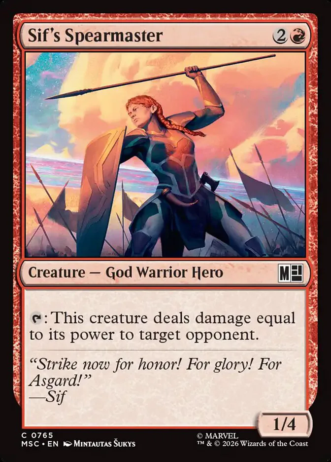 Sif's Spearmaster â€” Marvel Super Heroes Commander