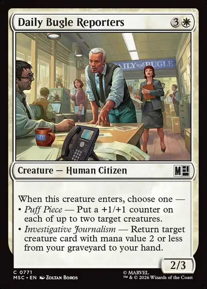 Daily Bugle Reporters â€” Marvel Super Heroes Commander