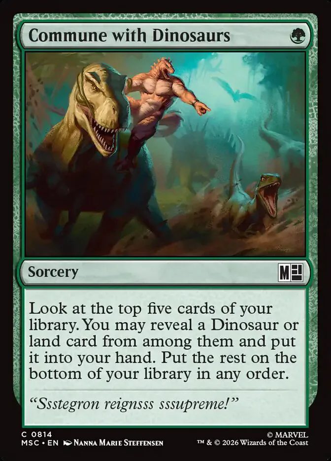 Commune with Dinosaurs â€” Marvel Super Heroes Commander