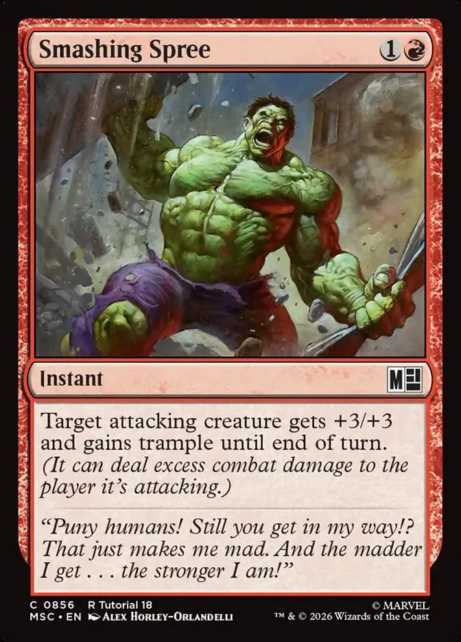 Smashing Spree â€” Marvel Super Heroes Commander