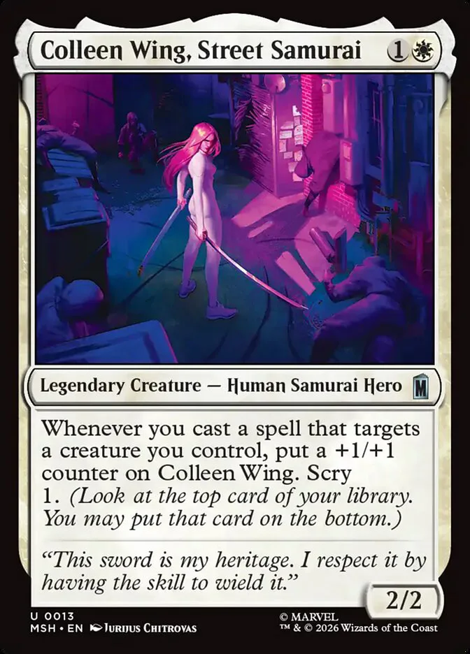 Colleen Wing, Street Samurai â€” Marvel Super Heroes