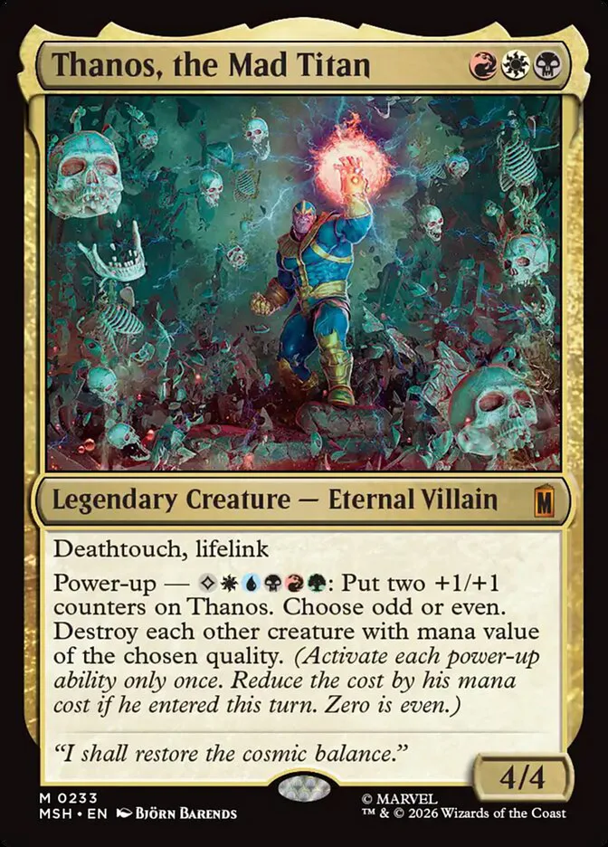 Thanos, the Mad Titan â€” Marvel Super Heroes