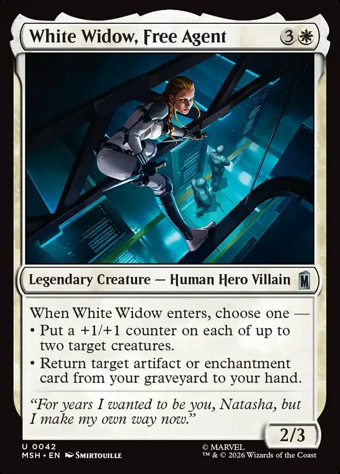 White Widow, Free Agent â€” Marvel Super Heroes