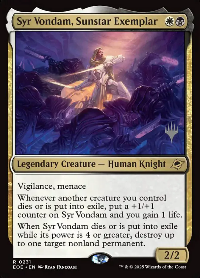 Syr Vondam, Sunstar Exemplar image 2