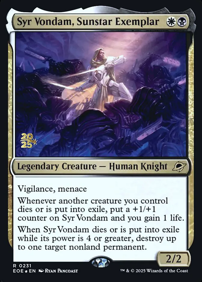 Syr Vondam, Sunstar Exemplar image 3