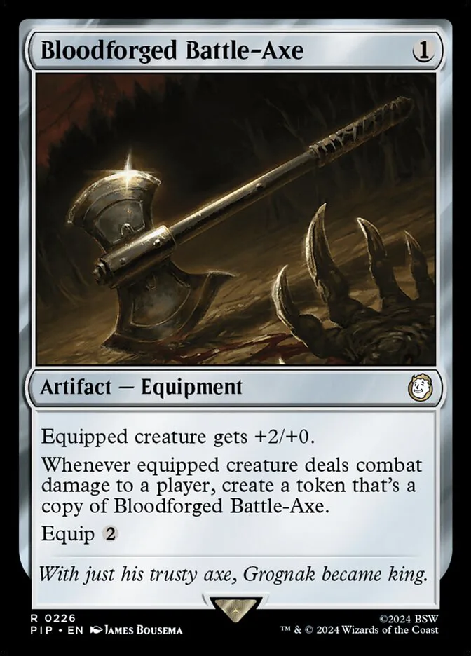 Bloodforged Battle-Axe image 2