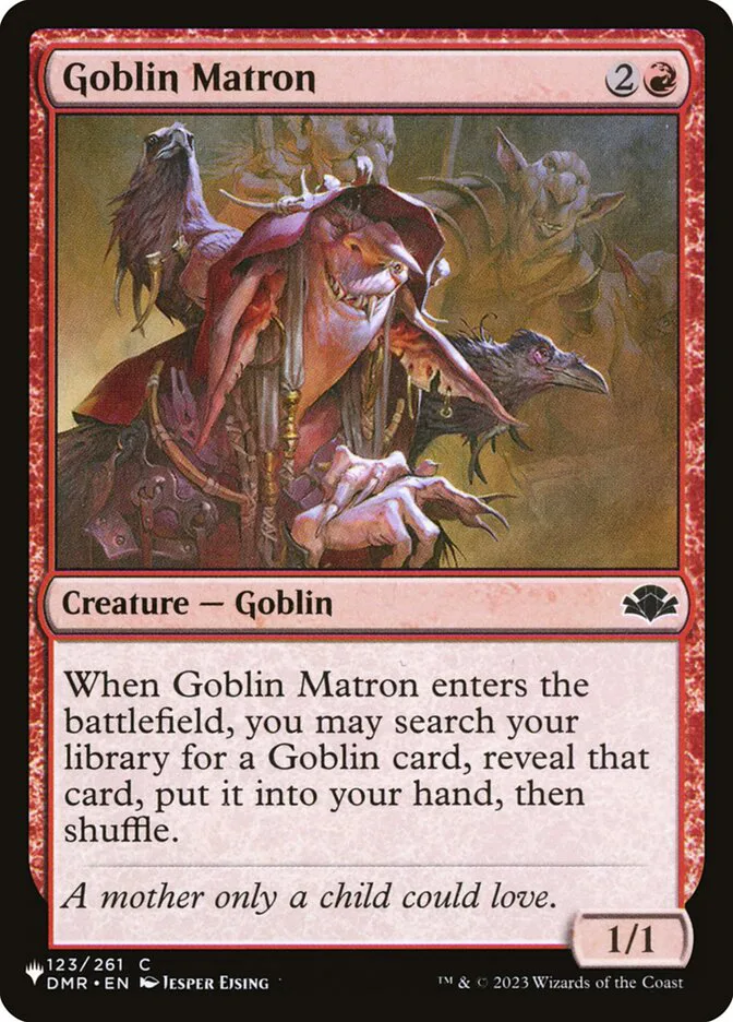 Goblin Matron â€” The List
