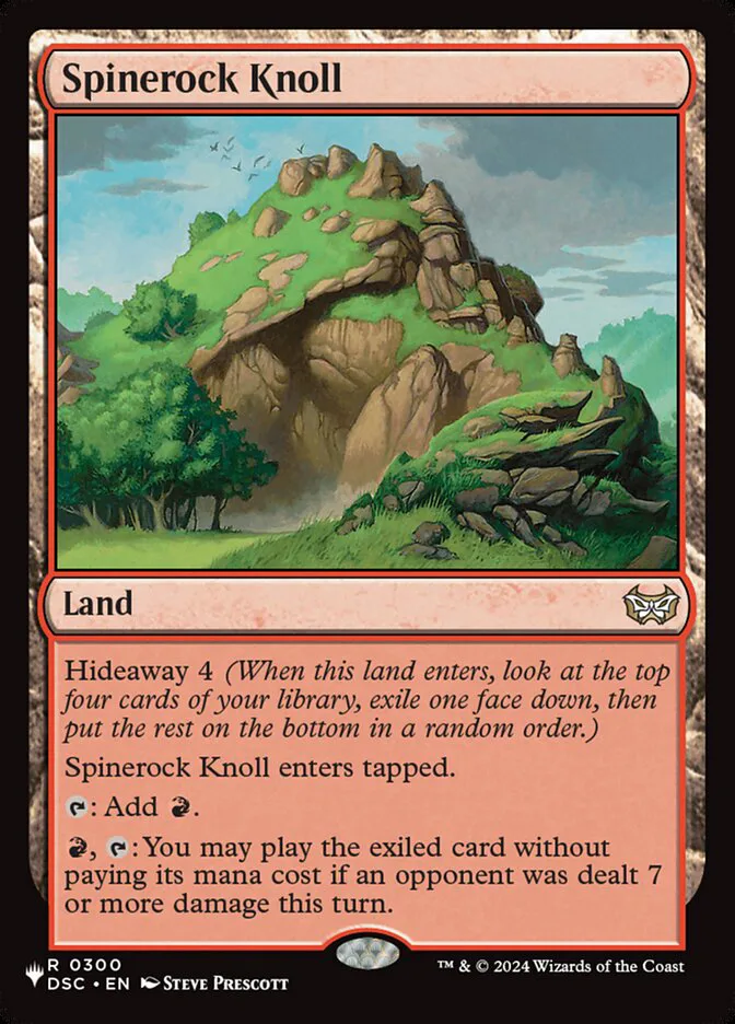 Spinerock Knoll â€” The List