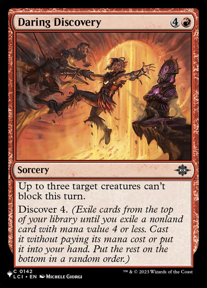 Daring Discovery â€” The List