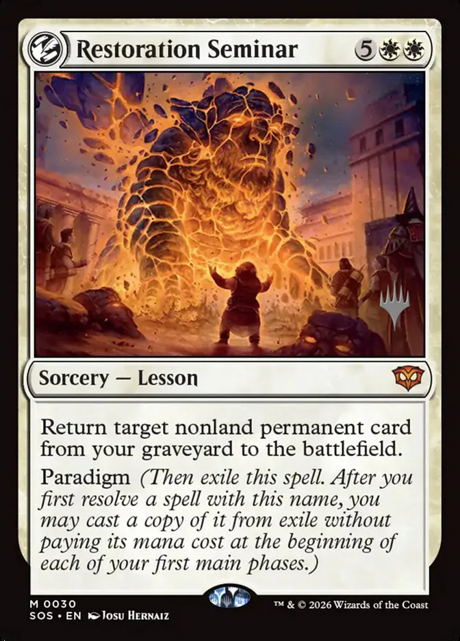 Restoration Seminar â€” Secrets of Strixhaven Promos