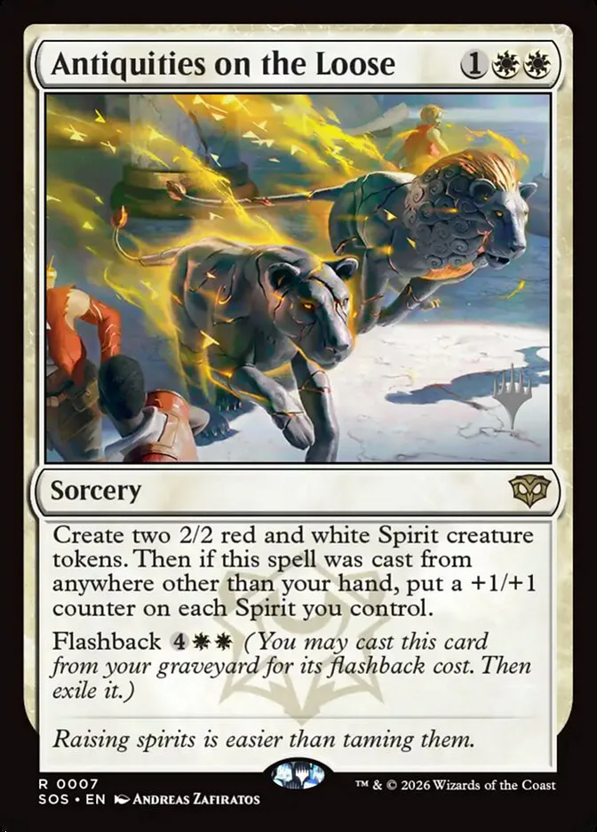 Antiquities on the Loose â€” Secrets of Strixhaven Promos