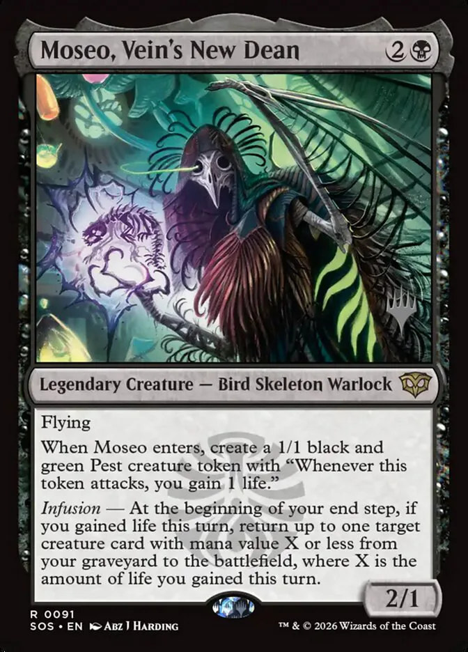 Moseo, Vein's New Dean â€” Secrets of Strixhaven Promos