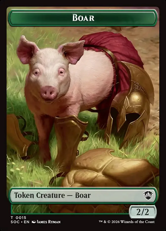 Boar â€” Secrets of Strixhaven Commander Tokens