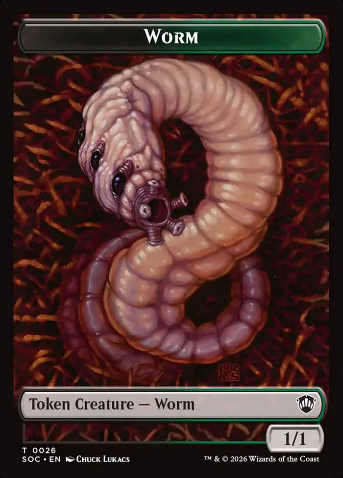 Worm â€” Secrets of Strixhaven Commander Tokens
