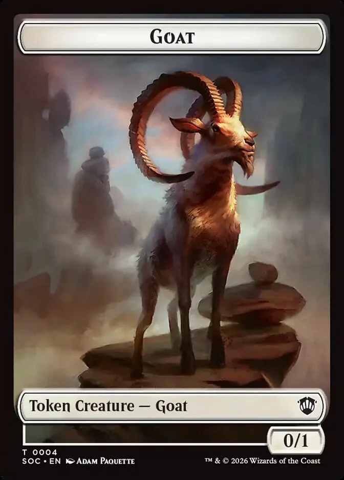 Goat â€” Secrets of Strixhaven Commander Tokens