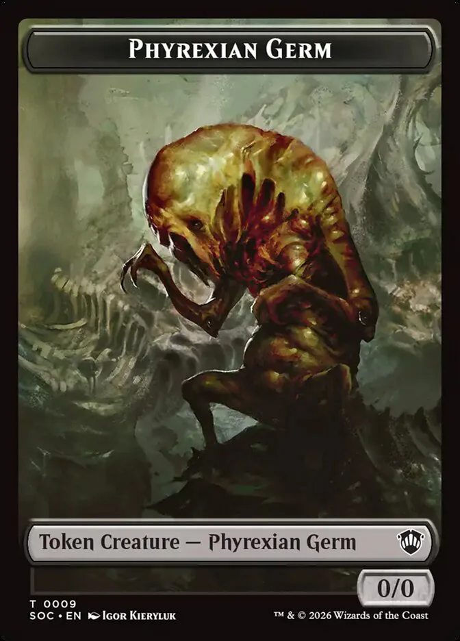 Phyrexian Germ â€” Secrets of Strixhaven Commander Tokens