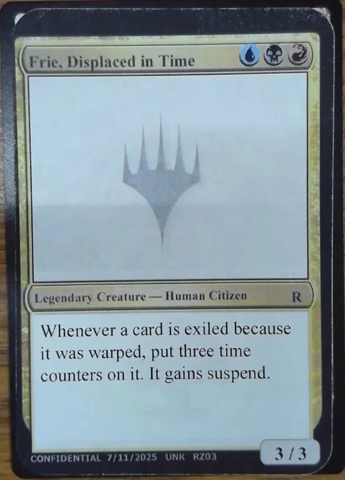 Frie, Displaced in Time