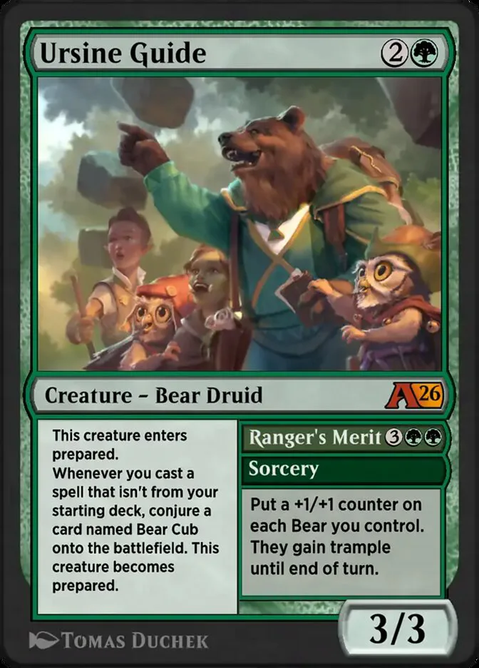 Ursine Guide // Ranger's Merit â€” Alchemy: Secrets of Strixhaven